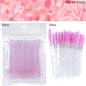 100/200Pc Disposable Makeup Brushes Crystal Lip Gloss Microbrush Mascara Wands Applicator Eyelash Extension Supplies Accessories