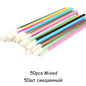 50Pcs/Lot Eyelash Extension Lifting Cleaner Mini Disposable Lip Brushes Glossy Crystal Makeup Applicators Mascara Lipstick Wands