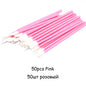 50Pcs/Lot Eyelash Extension Lifting Cleaner Mini Disposable Lip Brushes Glossy Crystal Makeup Applicators Mascara Lipstick Wands