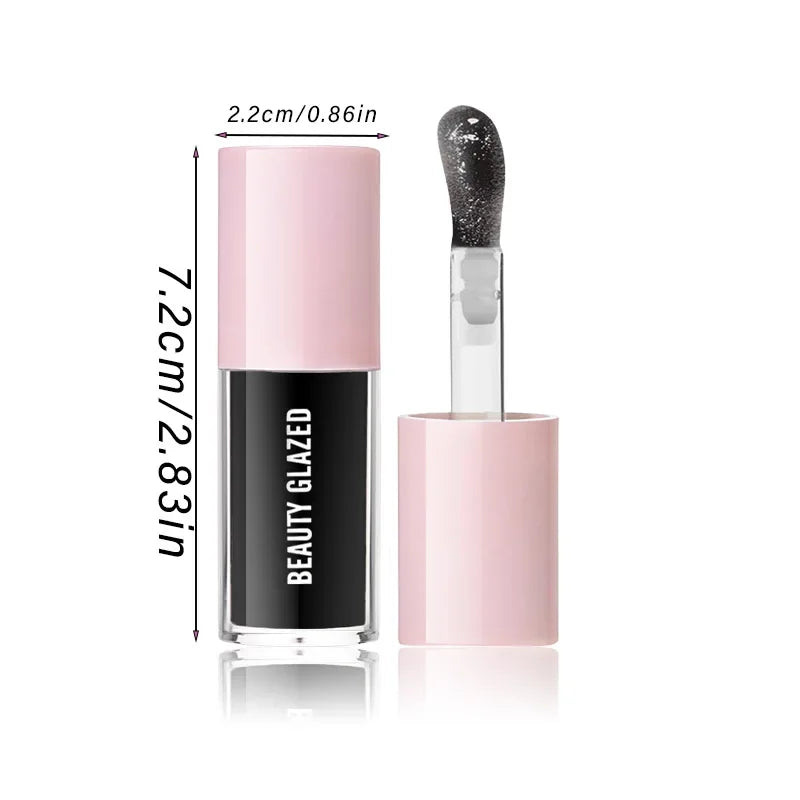 BEAUTY GLAZED black lip oil moisturizing lip plumping lip gloss lipstick