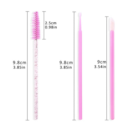 100/200Pc Disposable Makeup Brushes Crystal Lip Gloss Microbrush Mascara Wands Applicator Eyelash Extension Supplies Accessories