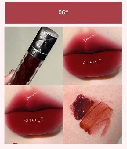 1PC Nude Mirror Lip Gloss Clear Moisturizing Hydrating Water Light Glass Jelly Plump Lip Glaze Oil Lipstick Tint Cosmetic