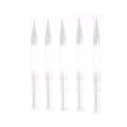 5pcs 3ml Travel Empty Twist Pen With Brush Cosmetic Container Nail Oil Lip Balm