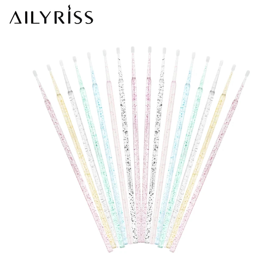 500pcs/lot Disposable Applicator Micro Brushes for Eyelash Extension Lash Cleaning Brushes Lip Brush Sticks Makeup Tools