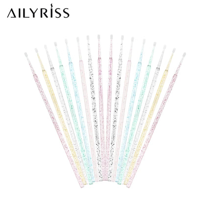 500pcs/lot Disposable Applicator Micro Brushes for Eyelash Extension Lash Cleaning Brushes Lip Brush Sticks Makeup Tools