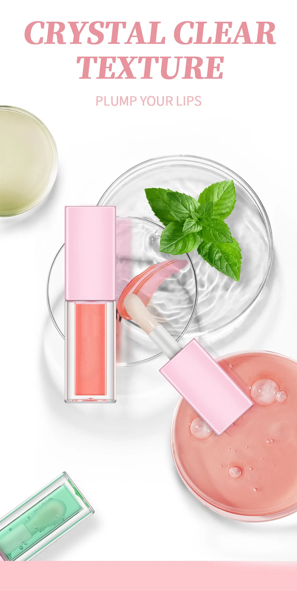 23 Colors Clear Lip Gloss Plumping Private Label Lip Oil Long Lasting Fruit Lip Plumper Gloss Vendor Wholesale